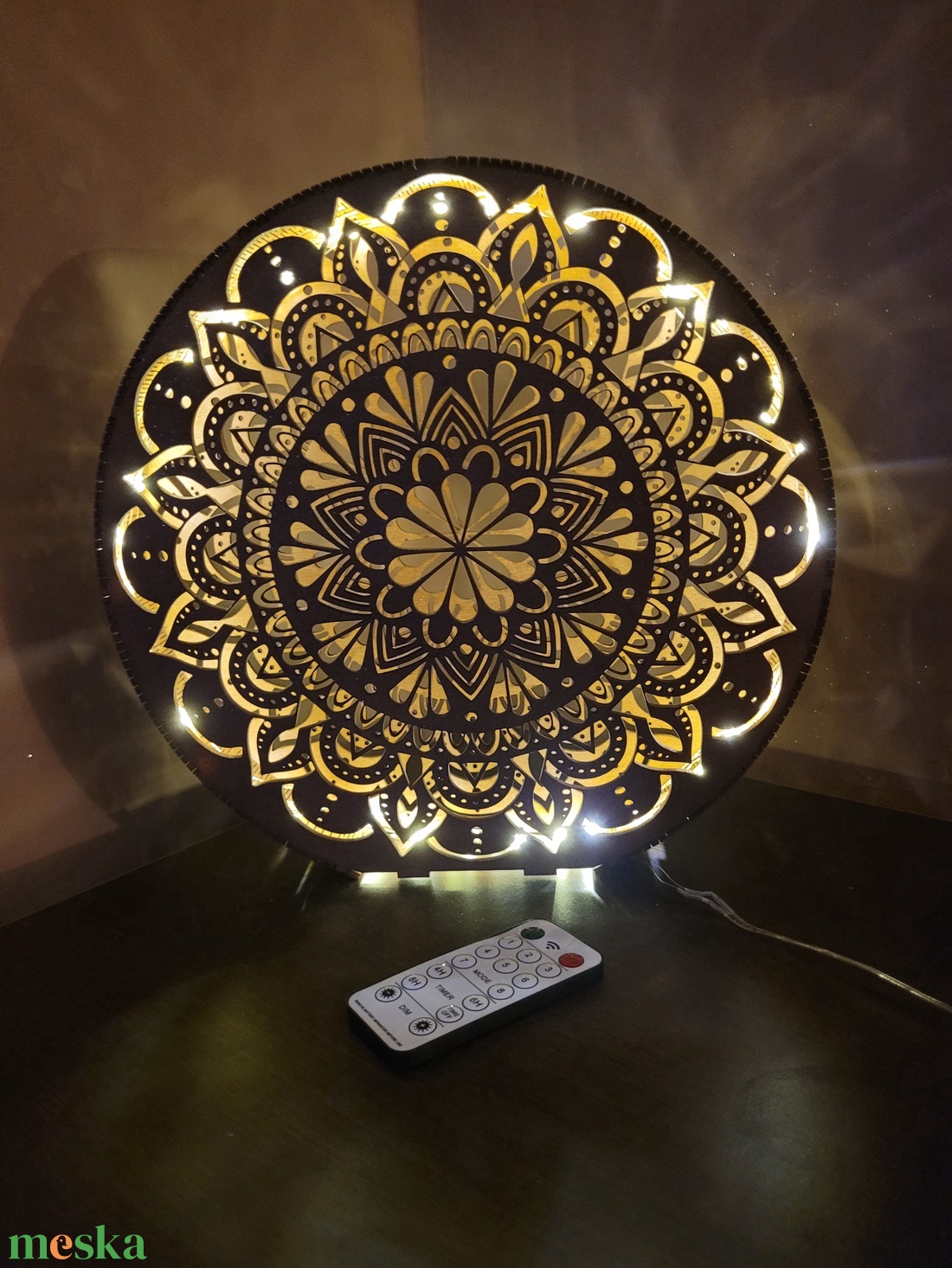 Mandala mintás led lámpa  - otthon & életmód - lámpa - állólámpa - Meska.hu