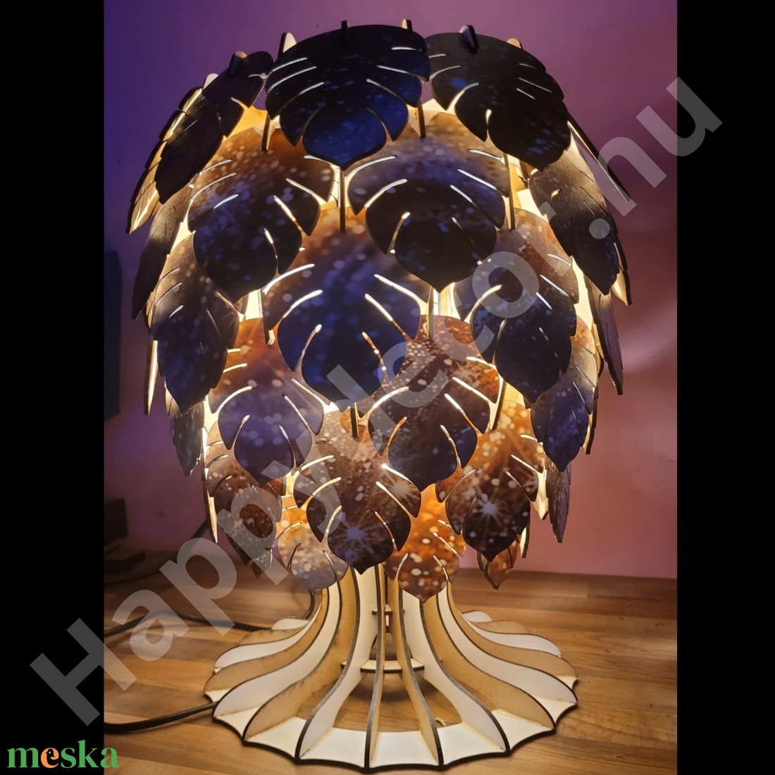 Luxleaf Egyedi designlampa színes fénnyel  - otthon & életmód - lámpa - állólámpa - Meska.hu