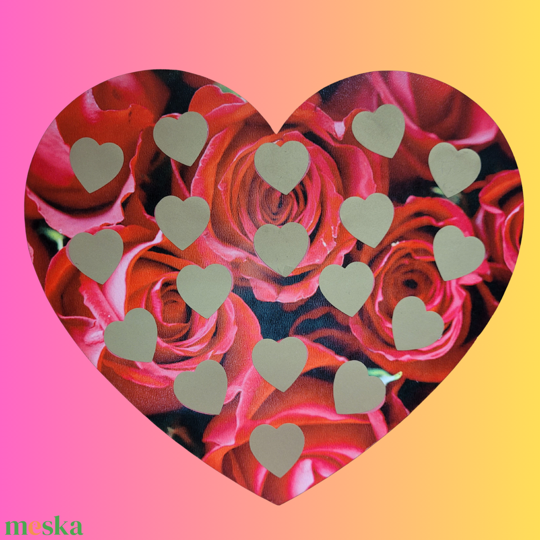 Rózsaszív szerelmi sorsjegy - otthon & életmód - papír, írószer - ajándékozás kellékei - ajándék sorsjegy - Meska.hu