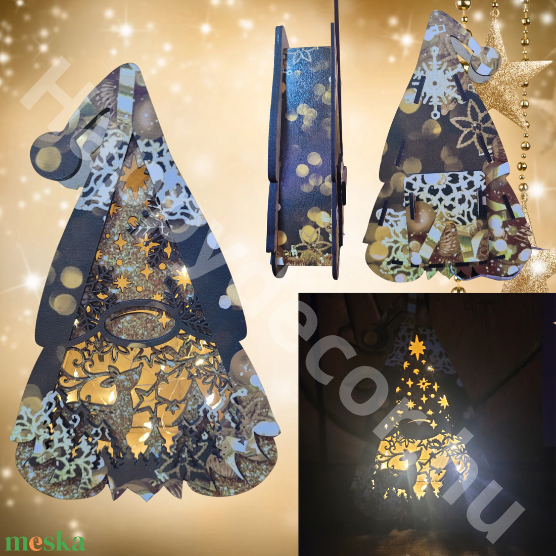 Manós led dekor lámpa  - otthon & életmód - lámpa - asztali lámpa - Meska.hu