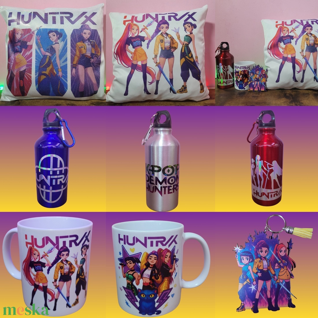 Huntrix Rajongói Ajándékcsomag - otthon & életmód - babaszoba, gyerekszoba - gyerek díszpárna - Meska.hu