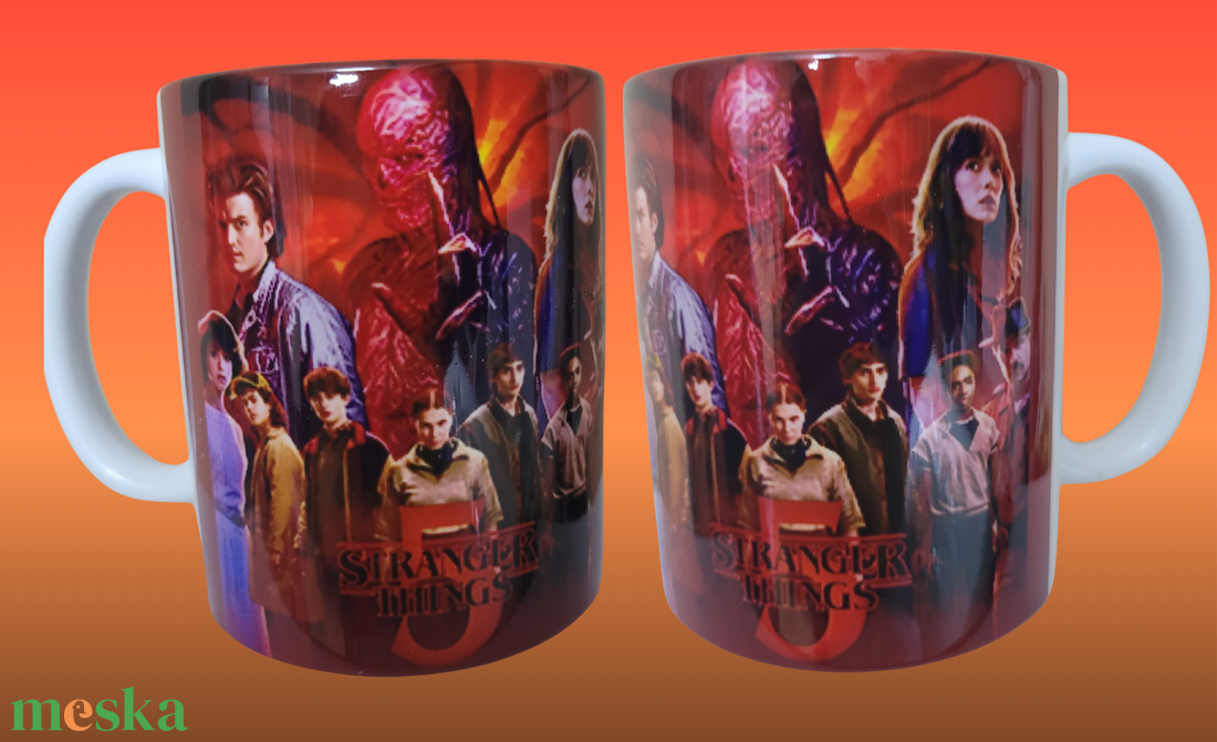 Stranger things bögre  - otthon & életmód - konyhafelszerelés, tálalás - tálalás - bögre & csésze - Meska.hu