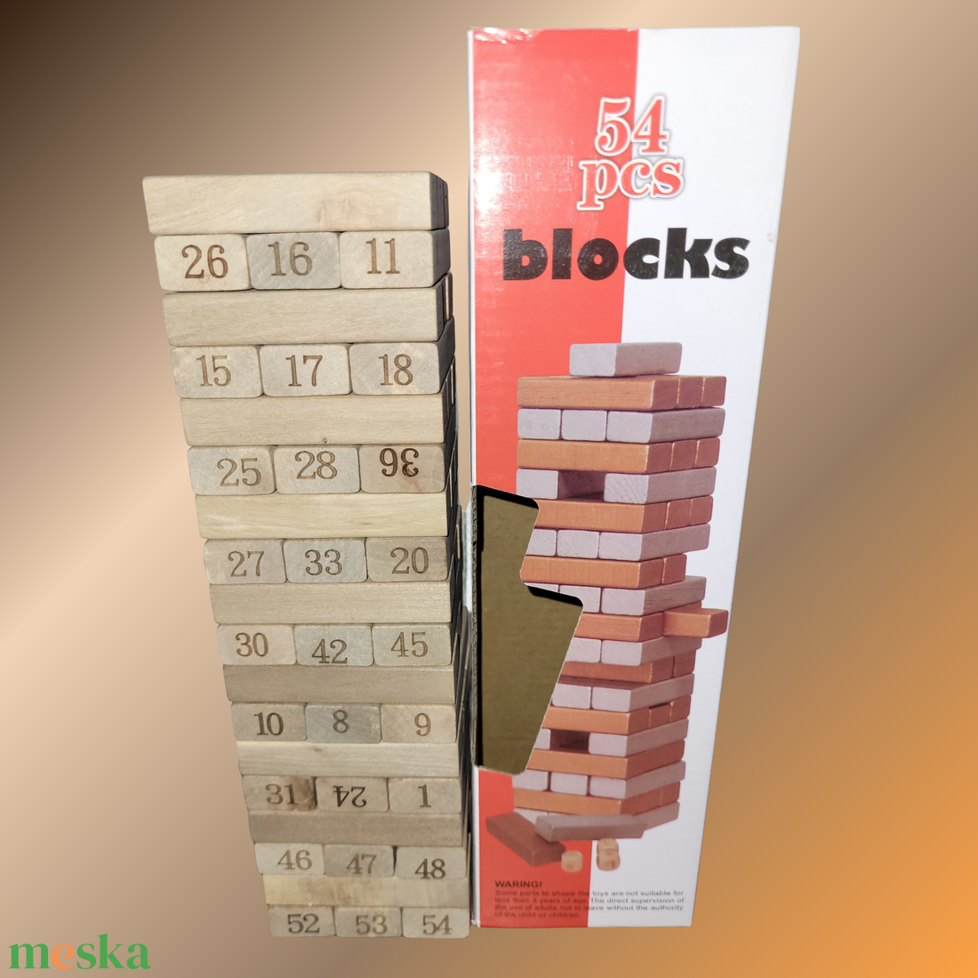 Részeges jenga a legjobb bulikhoz  - játék & sport - táblajáték és kártyajáték - társasjátékok - dobókocka - Meska.hu