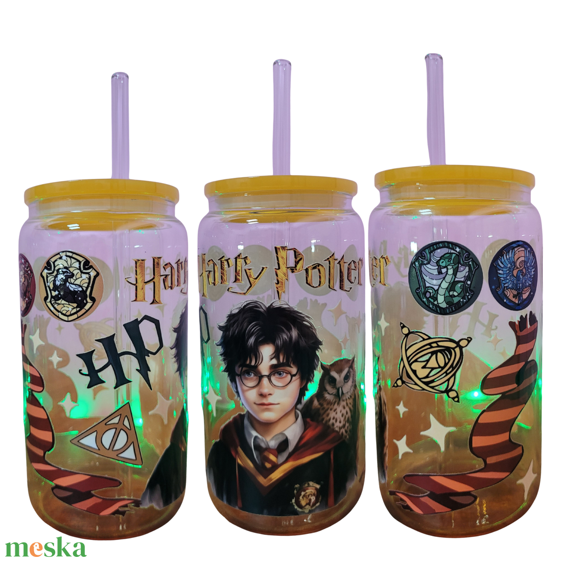 Harry Potter üvegpohár  - otthon & életmód - konyhafelszerelés, tálalás - tálalás - pohár - Meska.hu