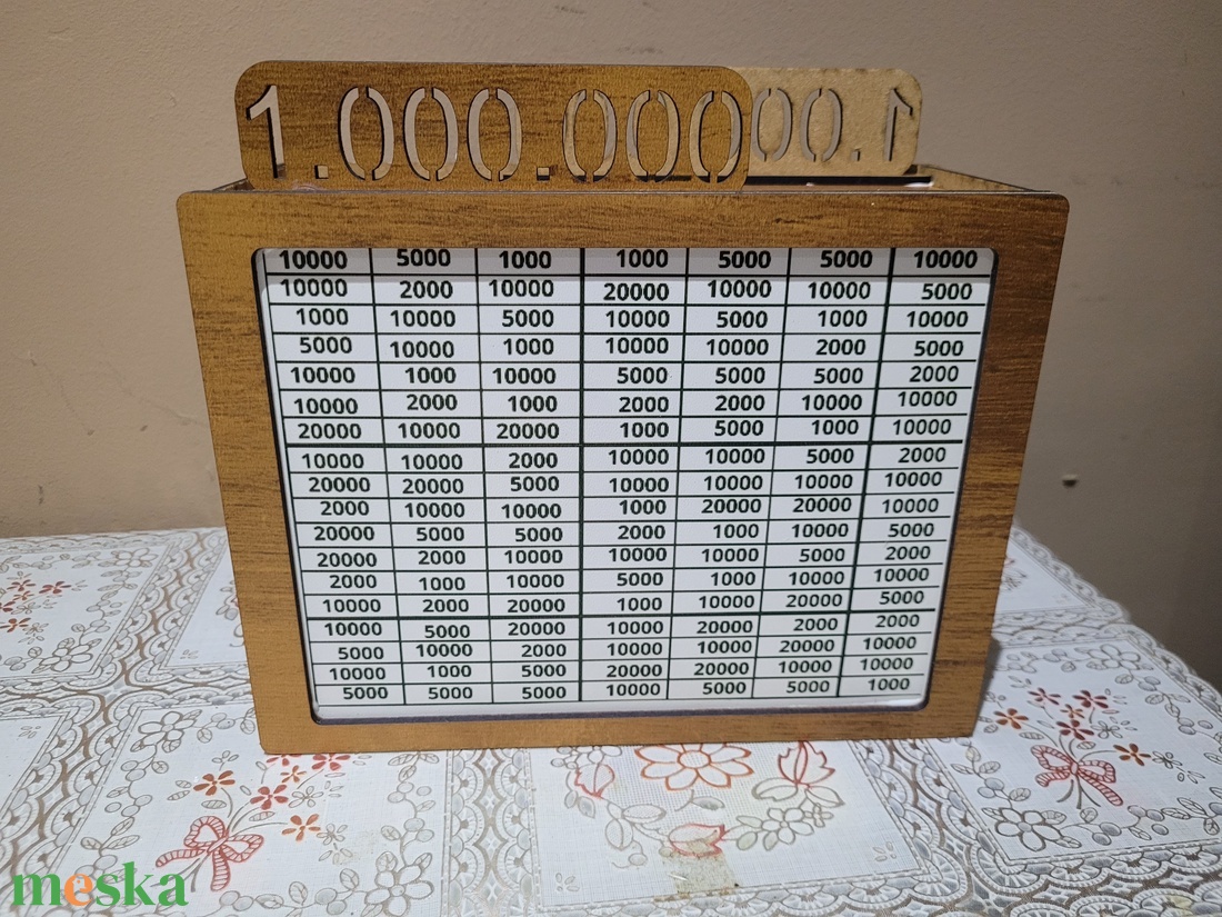 1 millió Ft megtakarítási persely  - otthon & életmód - dekoráció - asztal és polc dekoráció - persely - Meska.hu