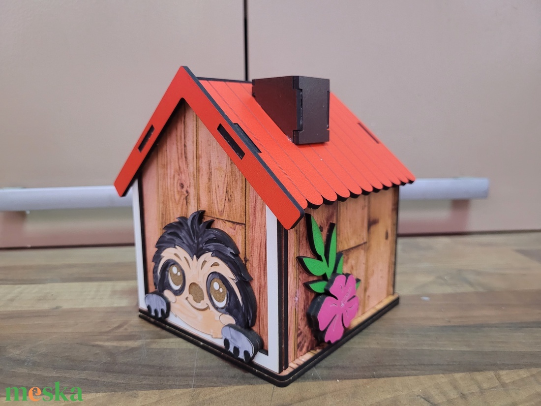 Lajháros fa persely  - otthon & életmód - dekoráció - asztal és polc dekoráció - persely - Meska.hu