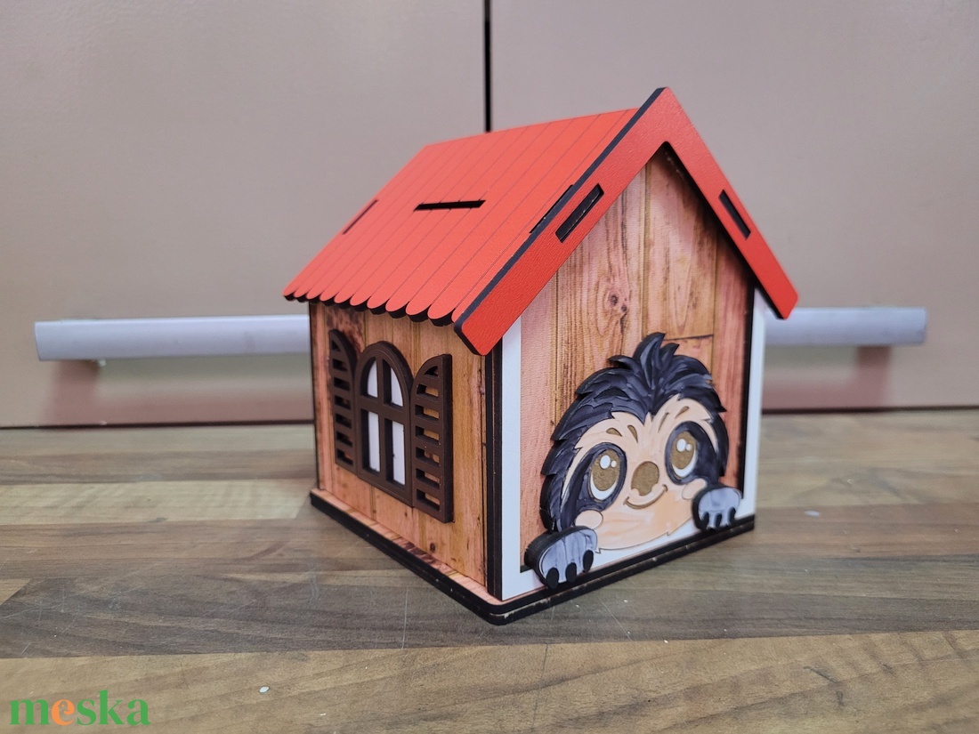 Lajháros fa persely  - otthon & életmód - dekoráció - asztal és polc dekoráció - persely - Meska.hu