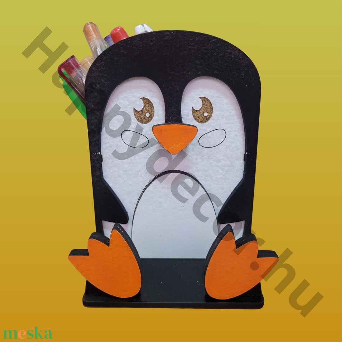 Pingvines Asztali Rendező 3 az 1-ben - otthon & életmód - papír, írószer - ceruza & toll - Meska.hu