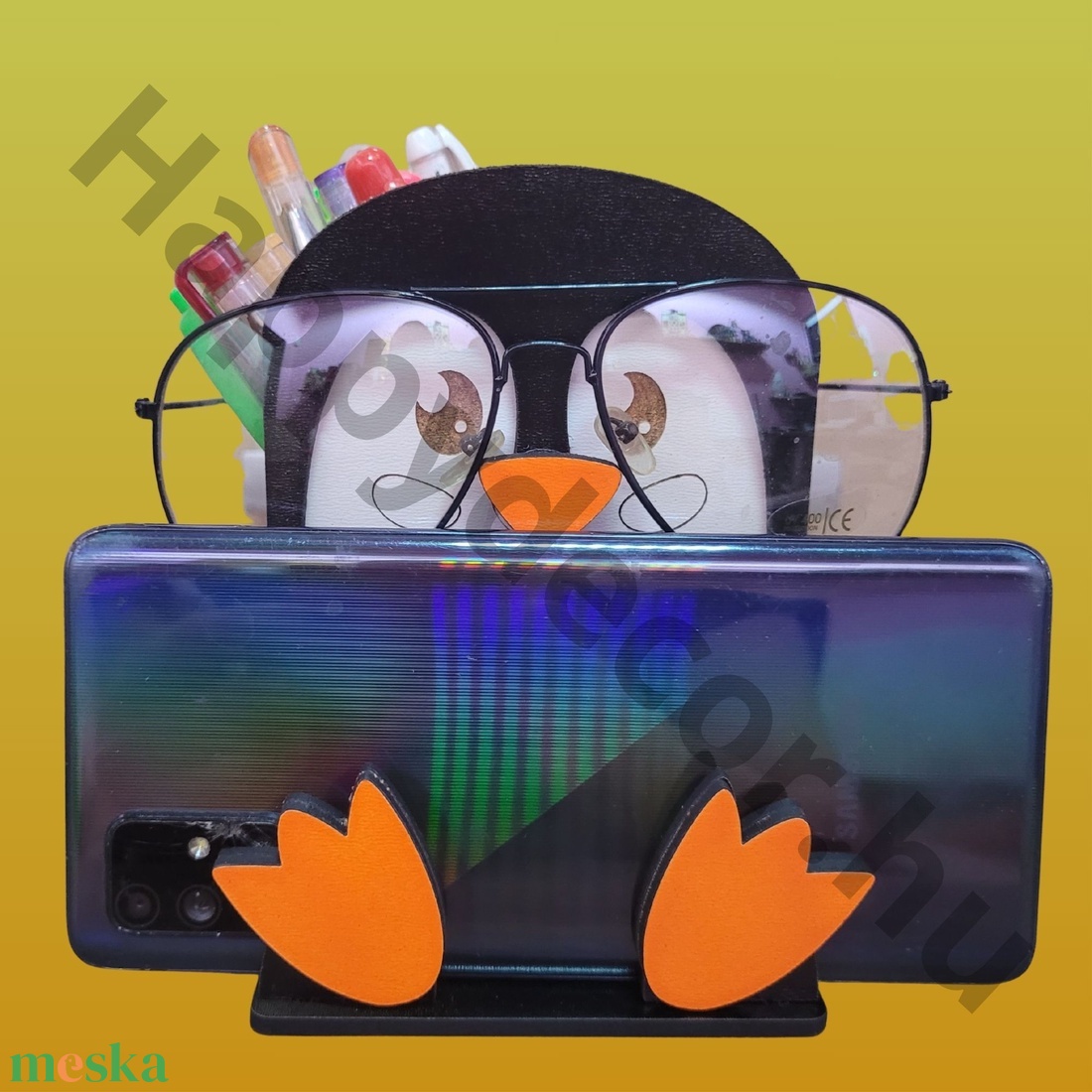 Pingvines Asztali Rendező 3 az 1-ben - otthon & életmód - papír, írószer - ceruza & toll - Meska.hu