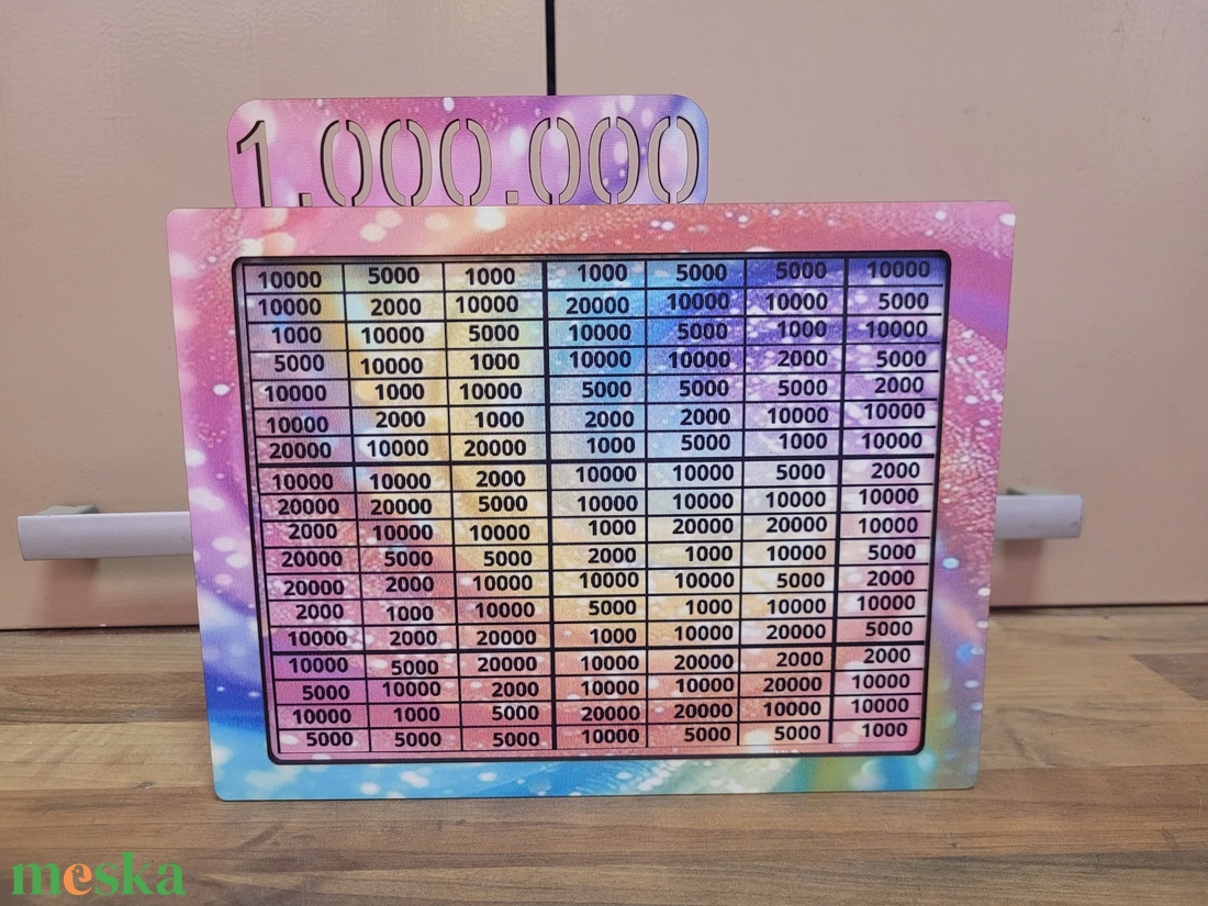 1 millió Ft megtakarítási persely  - otthon & életmód - dekoráció - asztal és polc dekoráció - persely - Meska.hu