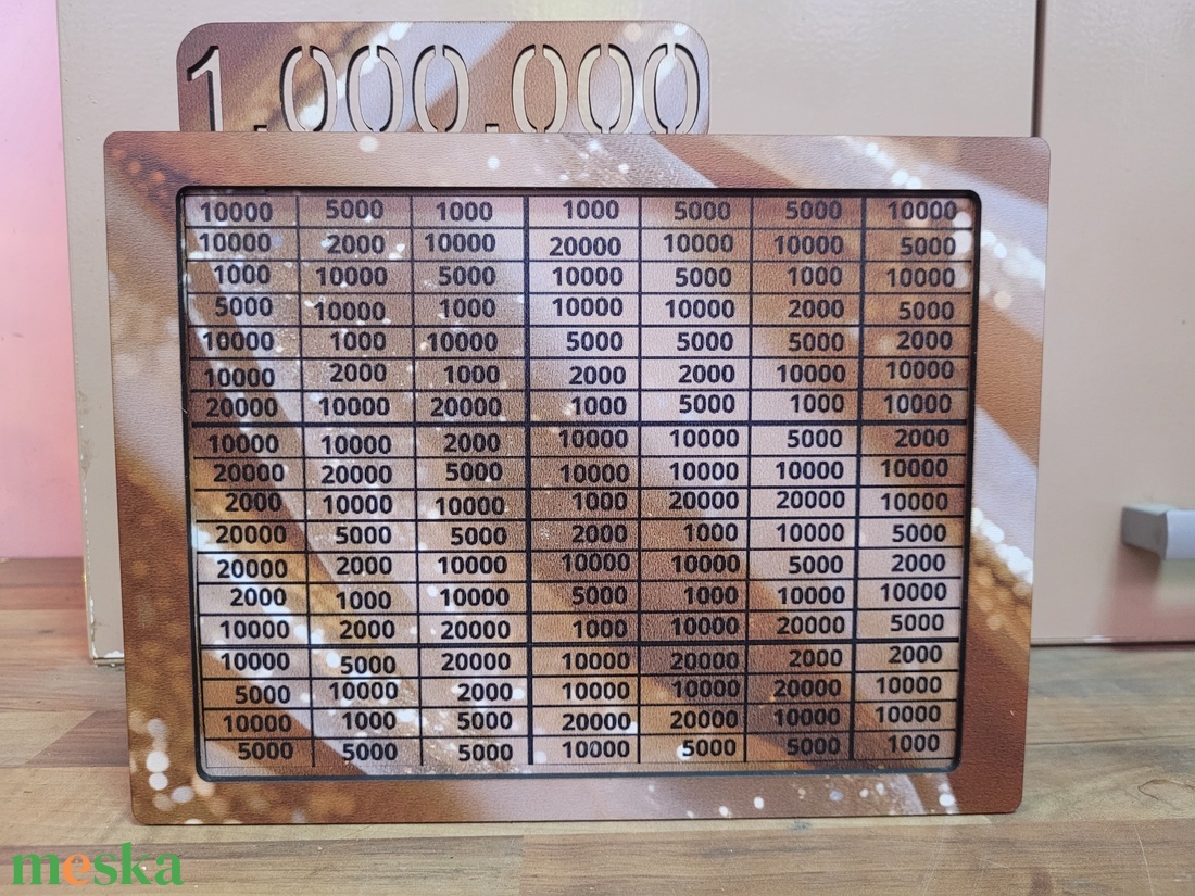 1 millió Ft megtakarítási persely  - otthon & életmód - dekoráció - asztal és polc dekoráció - persely - Meska.hu