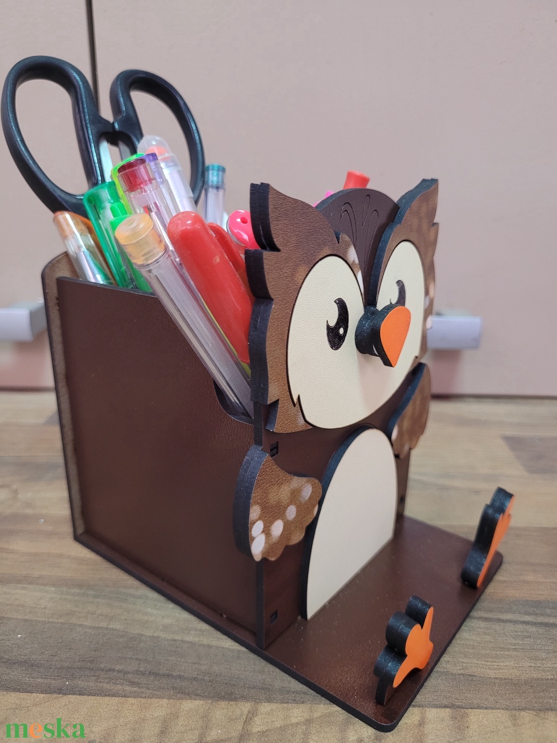Állatkás Asztali Rendező bagoly 3 az 1-ben - otthon & életmód - papír, írószer - ceruza & toll - Meska.hu