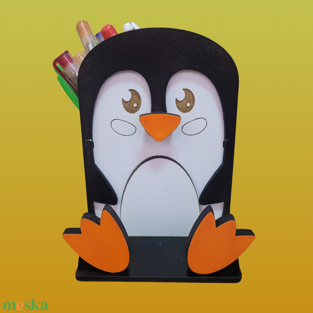 Pingvines Asztali Rendező 3 az 1-ben - otthon & életmód - papír, írószer - ceruza & toll - Meska.hu