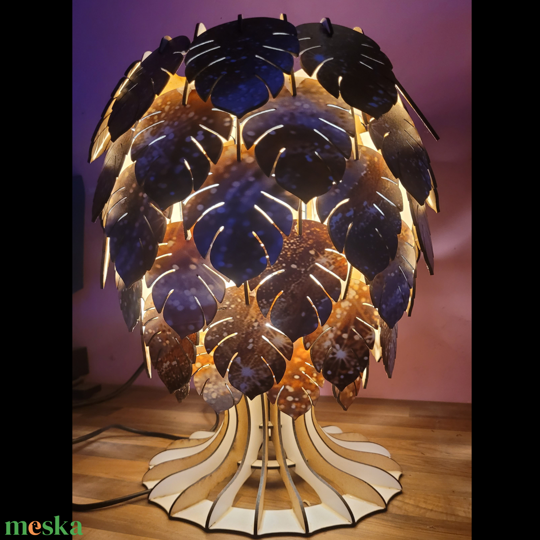 Luxleaf Egyedi designlampa színes fénnyel  - otthon & életmód - lámpa - állólámpa - Meska.hu