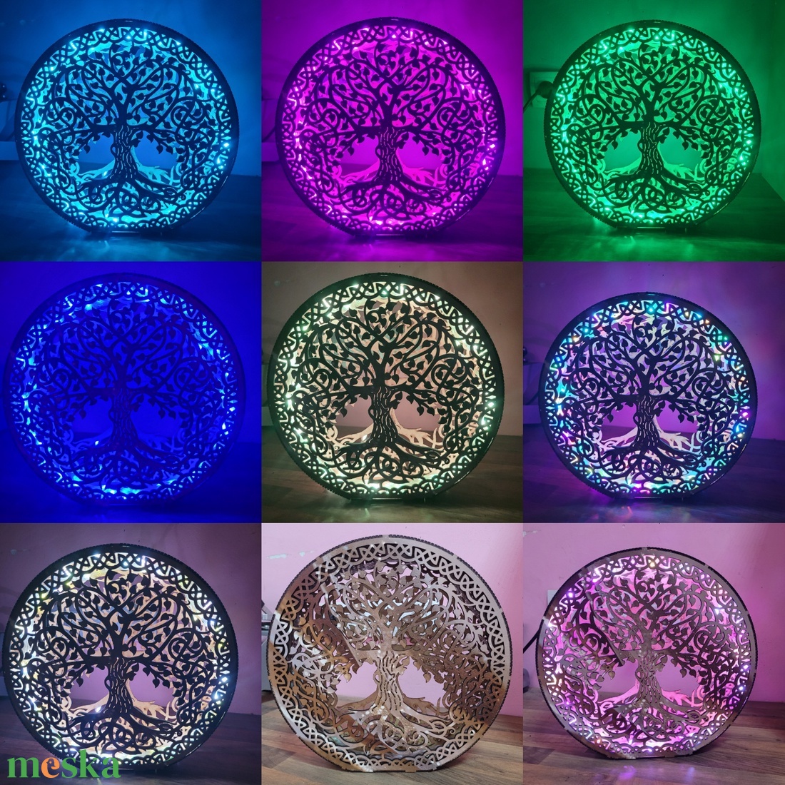 Életfa led dekorlámpa  - otthon & életmód - lámpa - asztali lámpa - Meska.hu