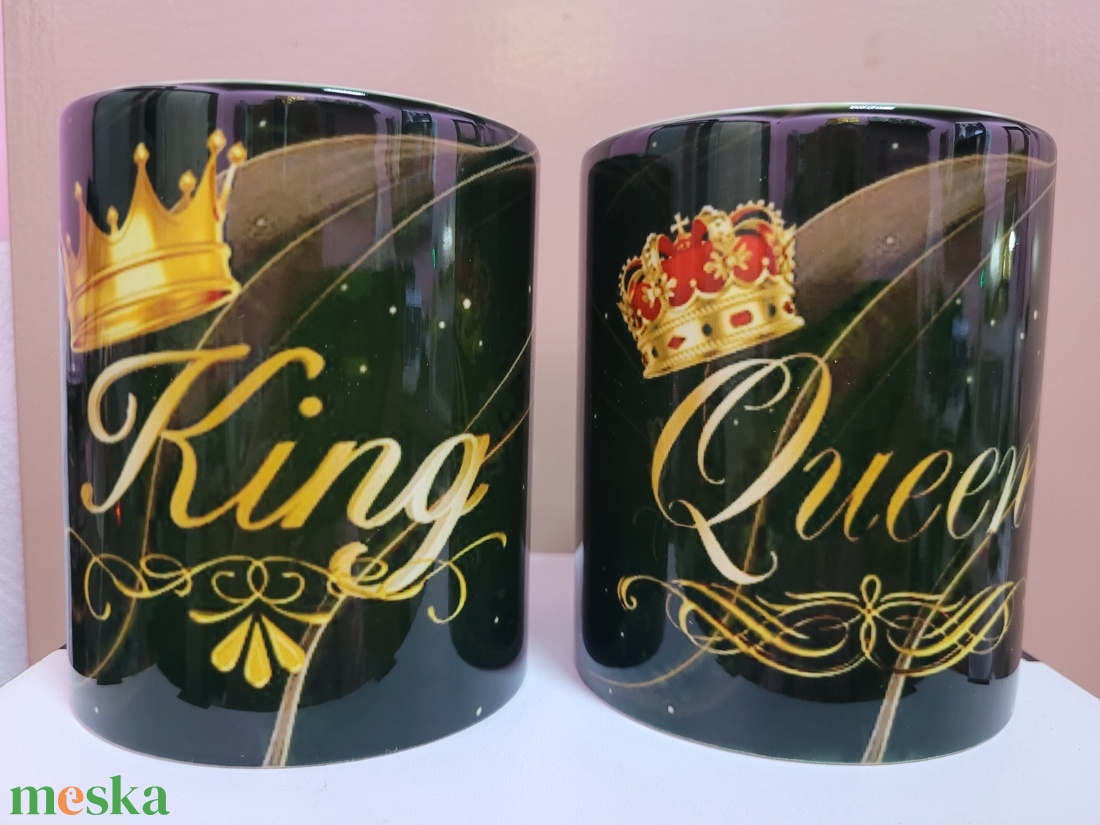 Páros bögre King-queen  - otthon & életmód - konyhafelszerelés, tálalás - tálalás - bögre & csésze - Meska.hu