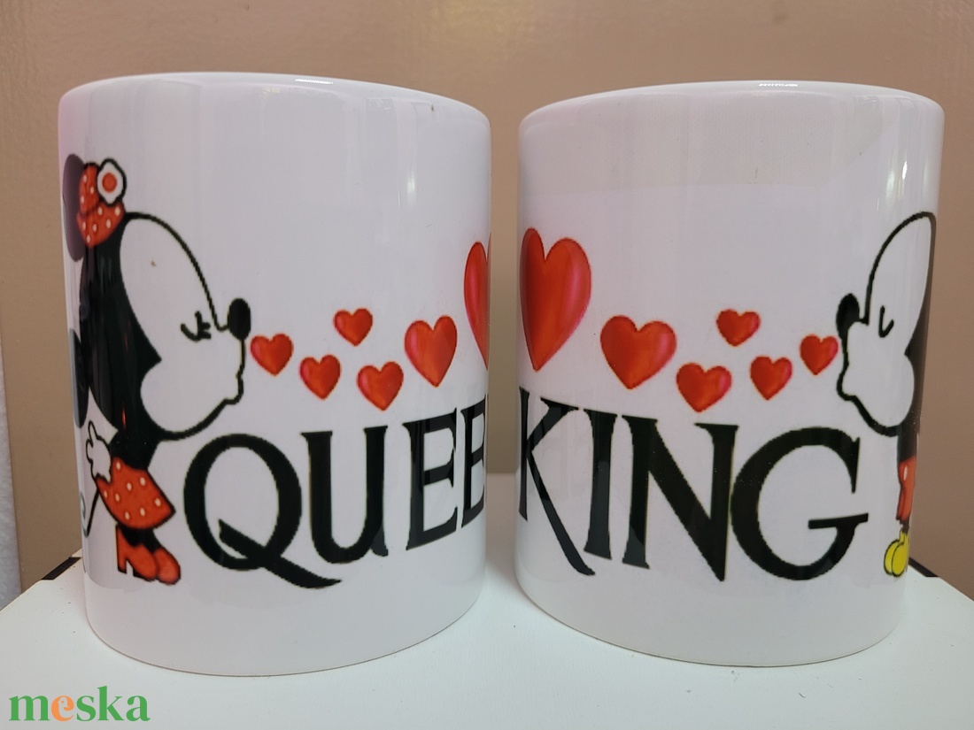 Páros bögre King-queen  - otthon & életmód - konyhafelszerelés, tálalás - tálalás - bögre & csésze - Meska.hu