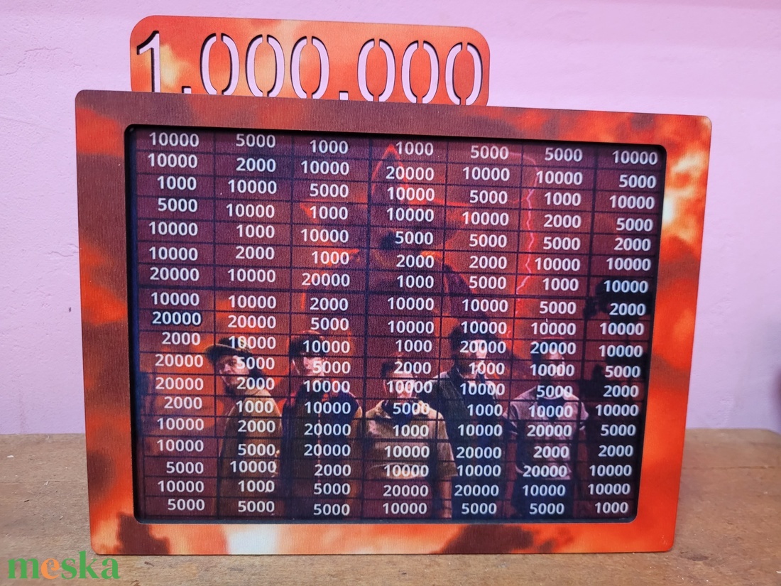 1 milliós Ft-os persely Stranger things háttérrel  - otthon & életmód - dekoráció - asztal és polc dekoráció - persely - Meska.hu