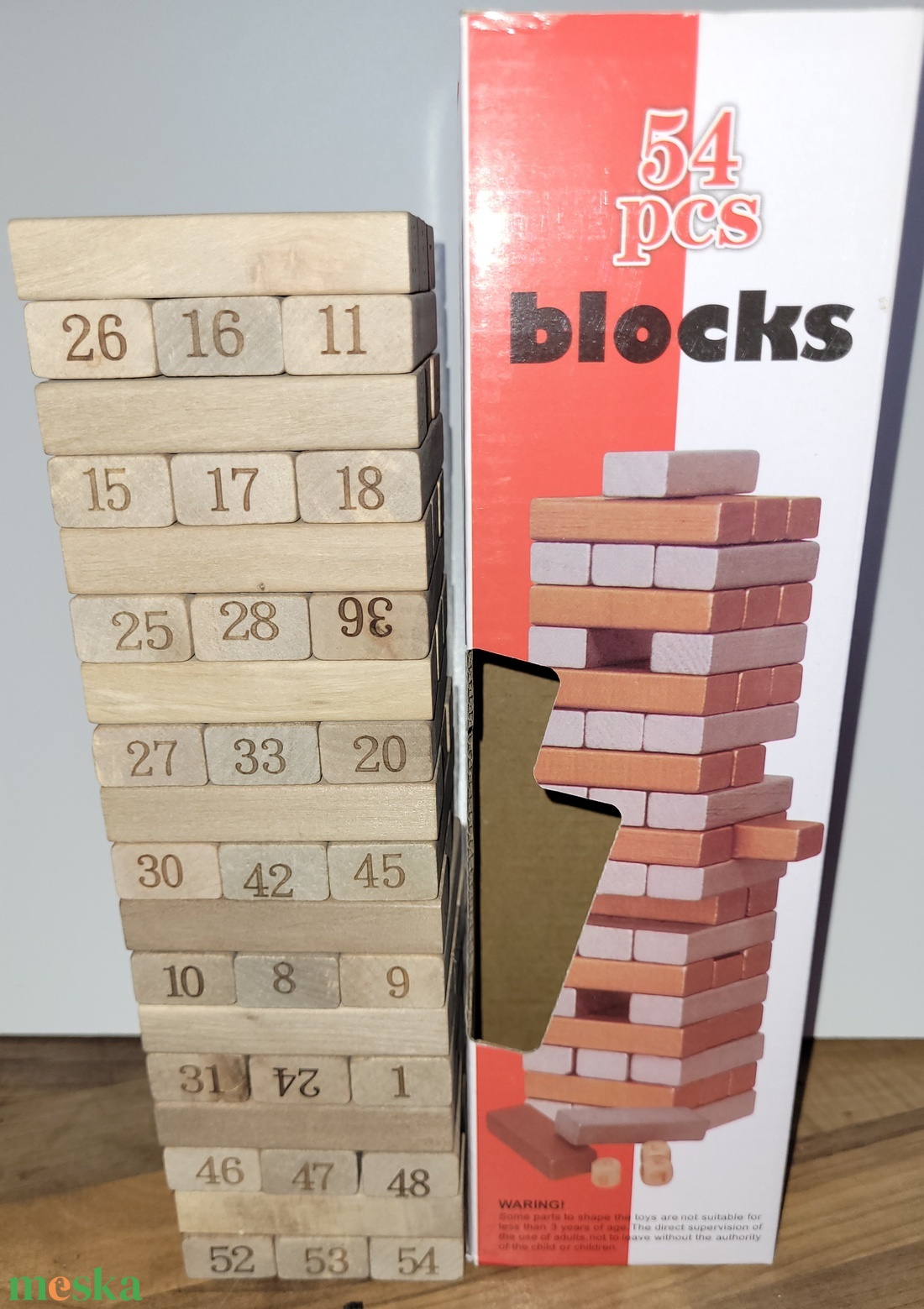 Jenga egyedi felirattal  - játék & sport - táblajáték és kártyajáték - társasjátékok - dobókocka - Meska.hu