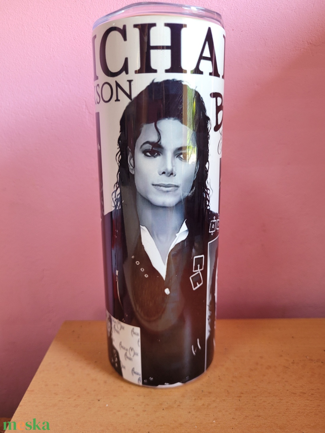 Michael jackson termosz  - otthon & életmód - konyhafelszerelés, tálalás - italos kellékek - termoszok - Meska.hu