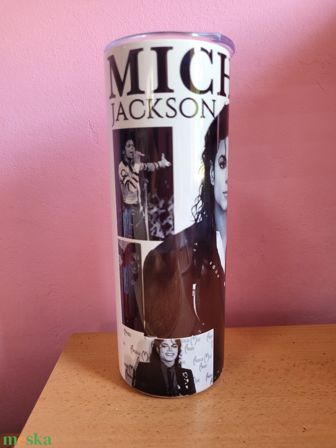 Michael jackson termosz  - otthon & életmód - konyhafelszerelés, tálalás - italos kellékek - termoszok - Meska.hu