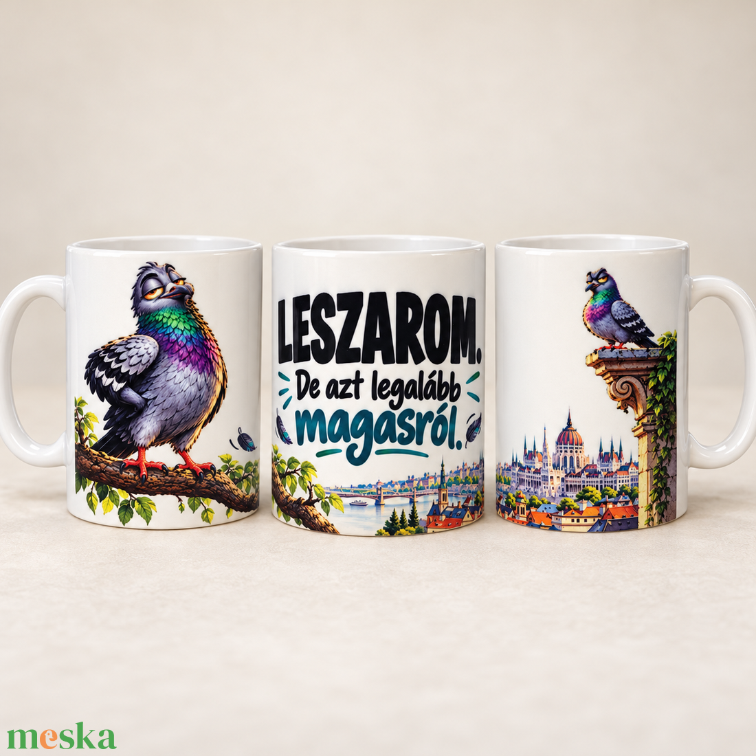Leszarom bögre  - otthon & életmód - konyhafelszerelés, tálalás - tálalás - bögre & csésze - Meska.hu