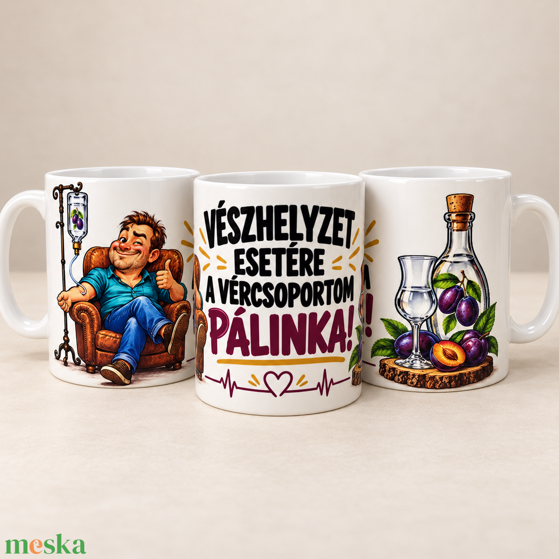  Vicces bögre pálinkás   - otthon & életmód - konyhafelszerelés, tálalás - tálalás - bögre & csésze - Meska.hu