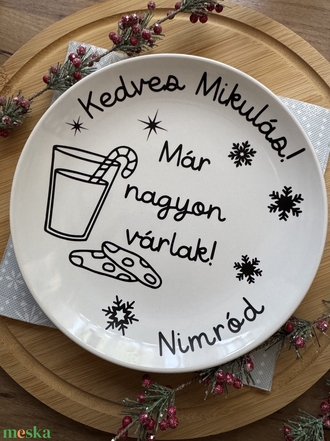 Mikulás váró tányér III. - karácsony - mikulás - mikulás ajándékok - Meska.hu Mikulás váró tányér III. - karácsony - mikulás - mikulás ajándékok - Meska.hu