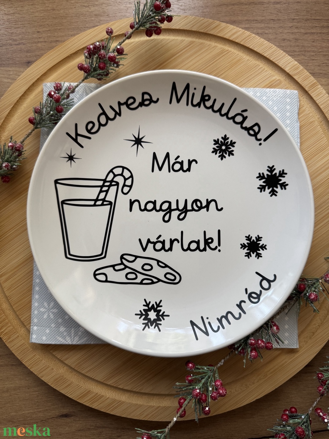 Mikulás váró tányér III. - karácsony - mikulás - mikulás ajándékok - Meska.hu Mikulás váró tányér III. - karácsony - mikulás - mikulás ajándékok - Meska.hu