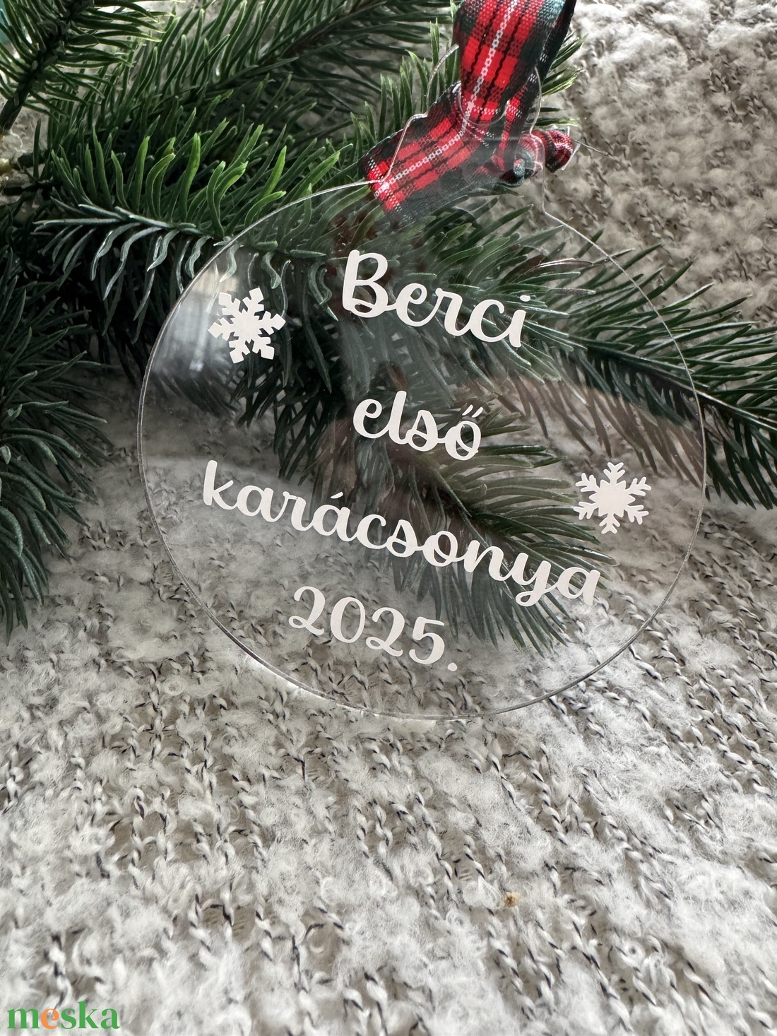 Baba első karácsonya dísz  - karácsony - karácsonyi lakásdekoráció - karácsonyfadíszek - Meska.hu