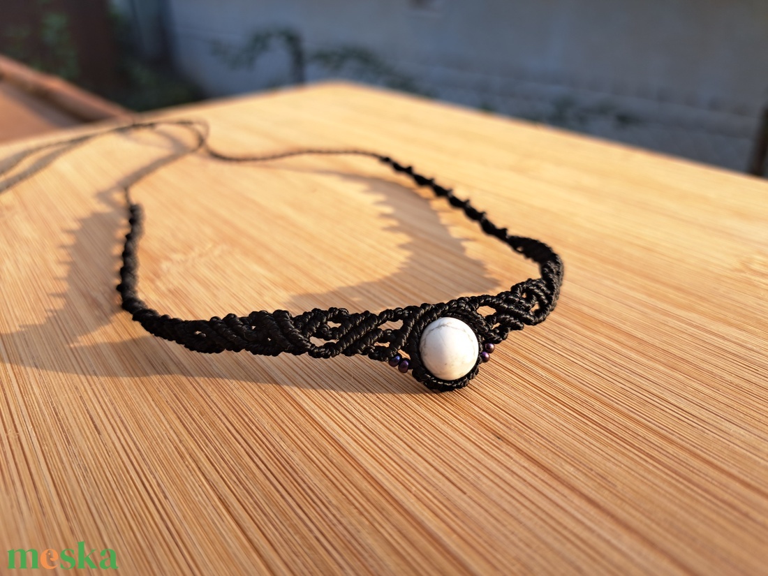 Choker és karkötő szett - ékszer - nyaklánc - gyöngyös nyaklánc - Meska.hu