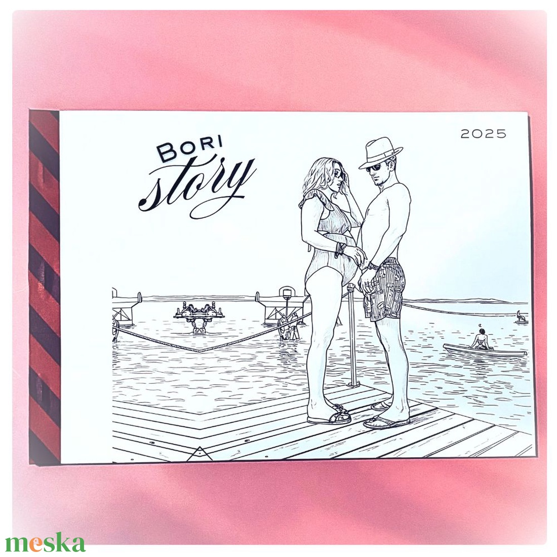 Egyedi családi színező és emlékkönyv  személyes pillanatokból, szeretettel nektek - prémium minőségű, tűzött kötéssel - karácsony - mikulás - mikulás ajándékok - Meska.hu