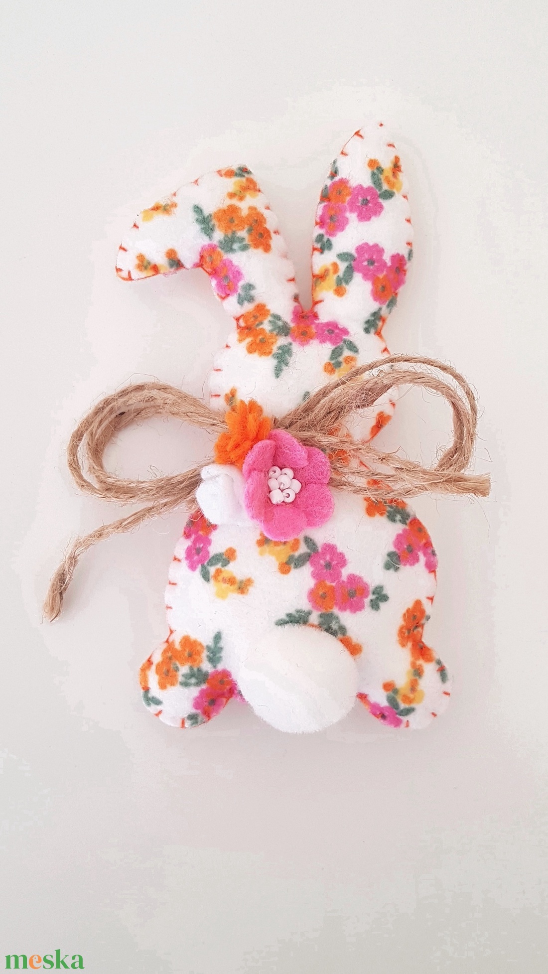 Húsvéti filc Nyuszi, Húsvéti nyuszis dekoráció, Filc nyúl, filc húsvét, Húsvéti nyúl dísz, Húsvéti nyuszis ajándék - otthon & életmód - dekoráció - ajtó- és ablak dekoráció - ajtódísz & kopogtató - Meska.hu