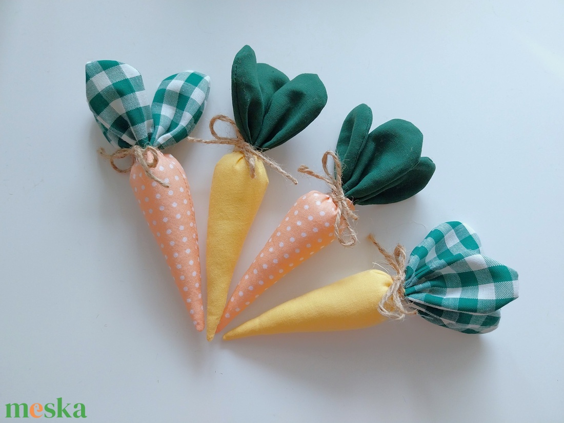 Textil sárgarépák, Húsvéti répa nyuszikosárba, Waldorf textil játék - baba - mama - baba játékok - waldorf játékok - Meska.hu