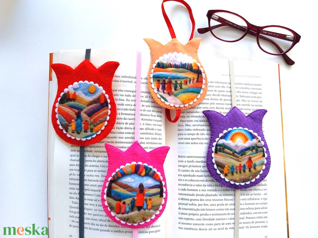 Pedagógusnapi ajándék, filc könyvjelző, Ajándékok óvónőknek/dadusnak - könyv & zene - könyvjelző - Meska.hu