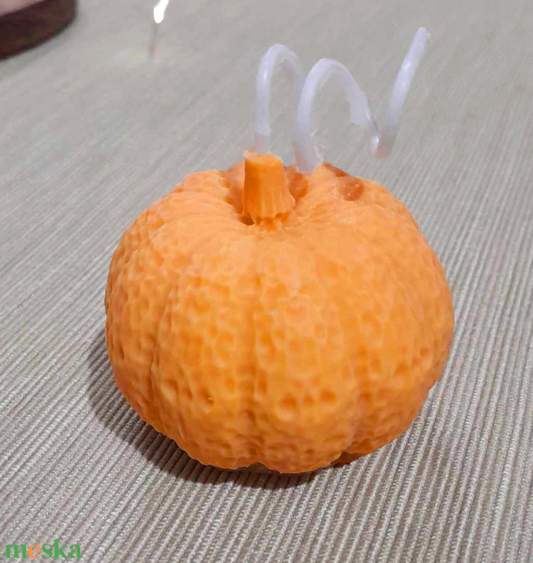 Halloween tök szójaviasz gyertya - otthon & életmód - dekoráció - halloween - halloweeni dekoráció - Meska.hu
