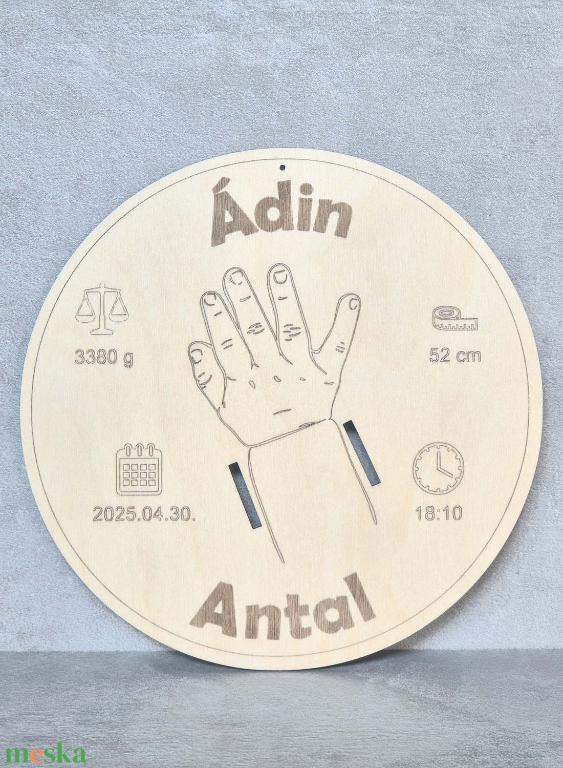 Névre szóló babaköszöntő tábla - játék & sport - babalátogató ajándékcsomag - Meska.hu