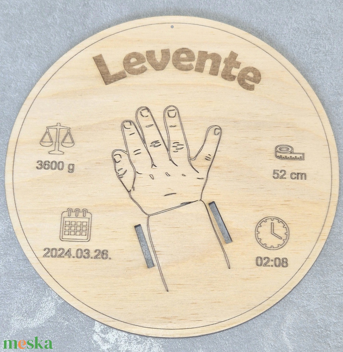 Névre szóló babaköszöntő tábla - játék & sport - babalátogató ajándékcsomag - Meska.hu