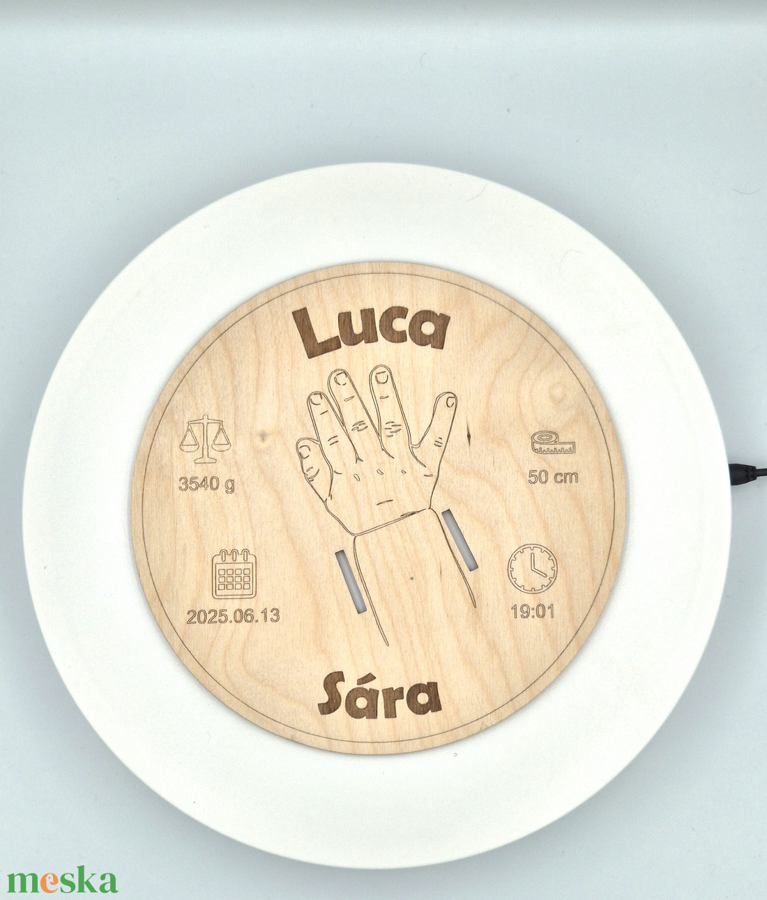 Névre szóló babaköszöntő tábla - játék & sport - babalátogató ajándékcsomag - Meska.hu