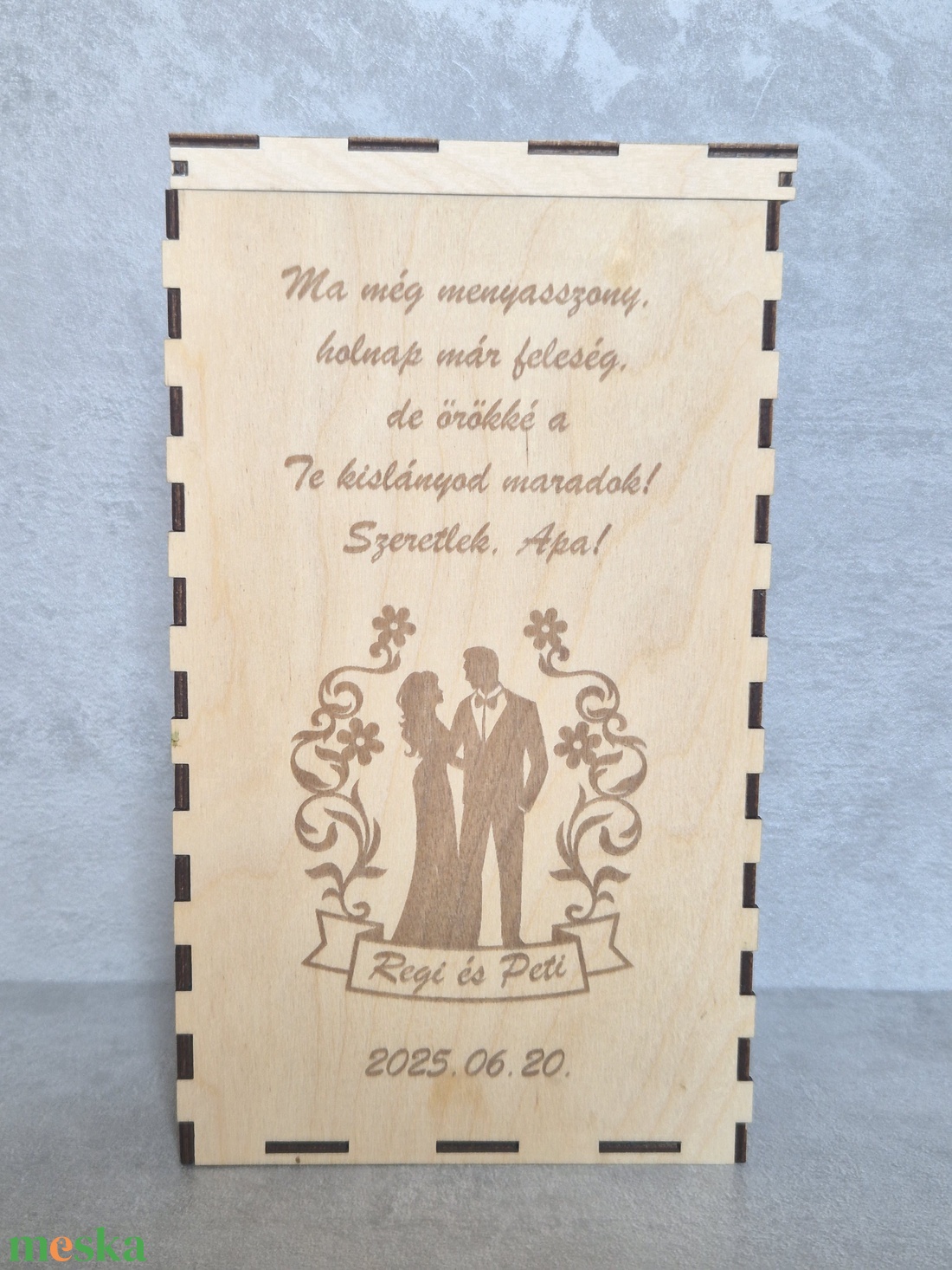 Apaköszöntő doboz - esküvő - emlék & ajándék - szülőköszöntő ajándék - Meska.hu