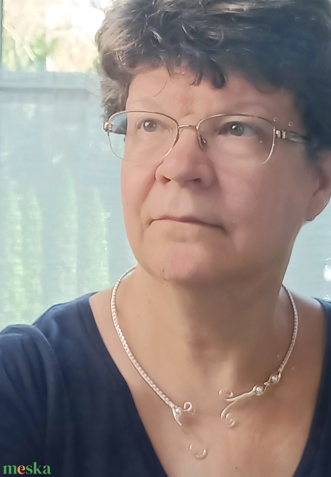 Nyitott nyakék, ezüstözött - ékszer - nyaklánc - medál nélküli nyaklánc - Meska.hu Nyitott nyakék, ezüstözött - ékszer - nyaklánc - medál nélküli nyaklánc - Meska.hu