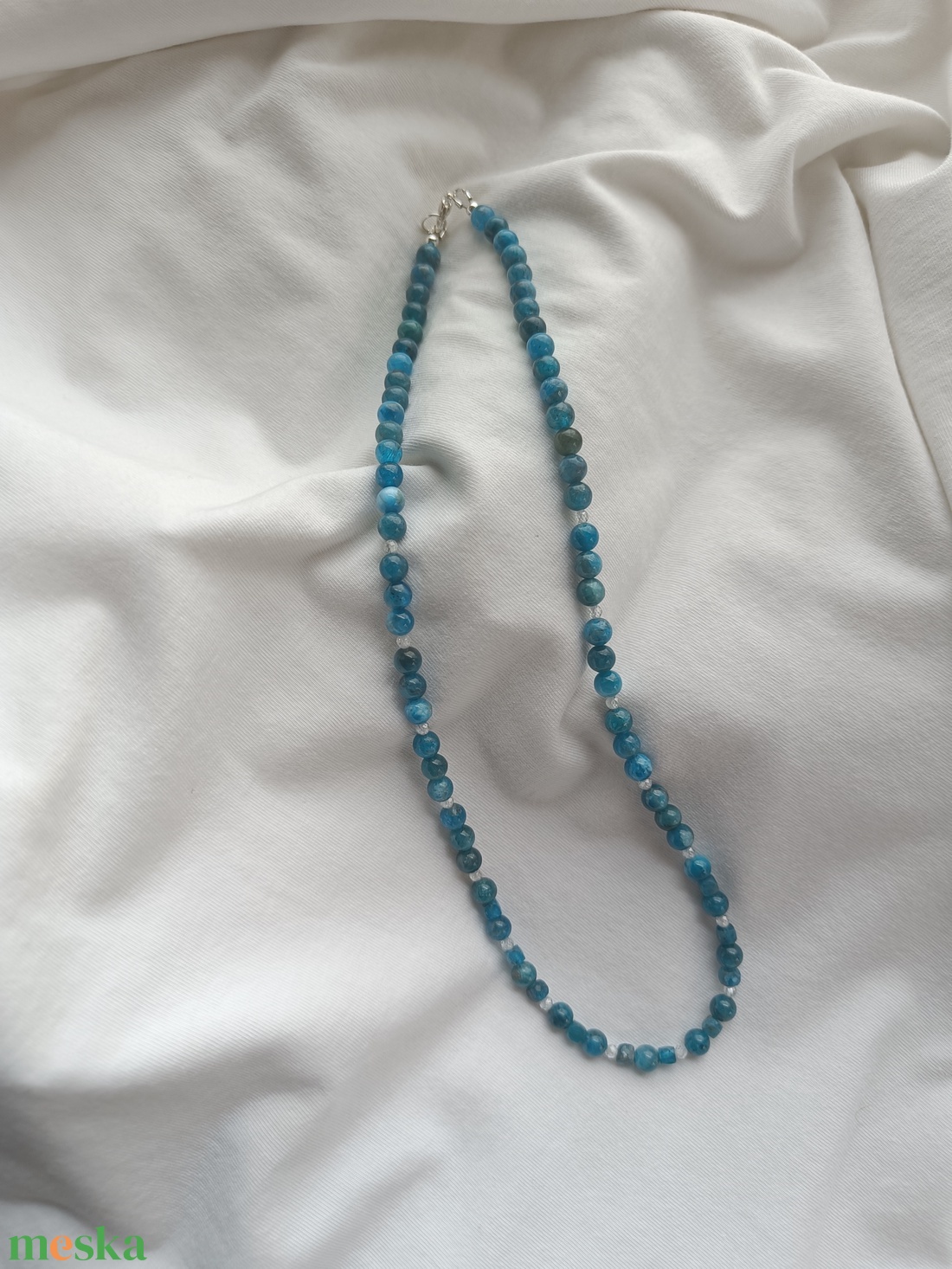Apatit nyaklánc  - ékszer - nyaklánc - gyöngyös nyaklánc - Meska.hu