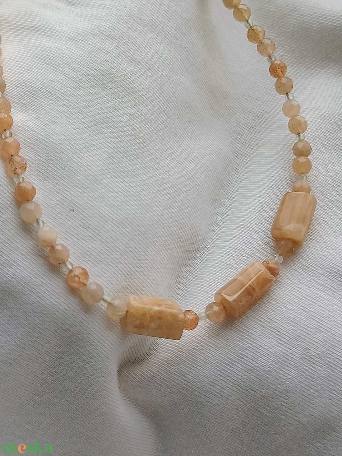 Napkő nyaklánc  - ékszer - nyaklánc - gyöngyös nyaklánc - Meska.hu