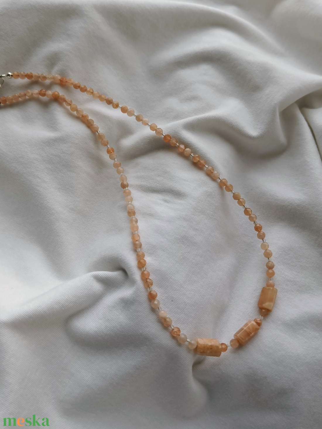 Napkő nyaklánc  - ékszer - nyaklánc - gyöngyös nyaklánc - Meska.hu