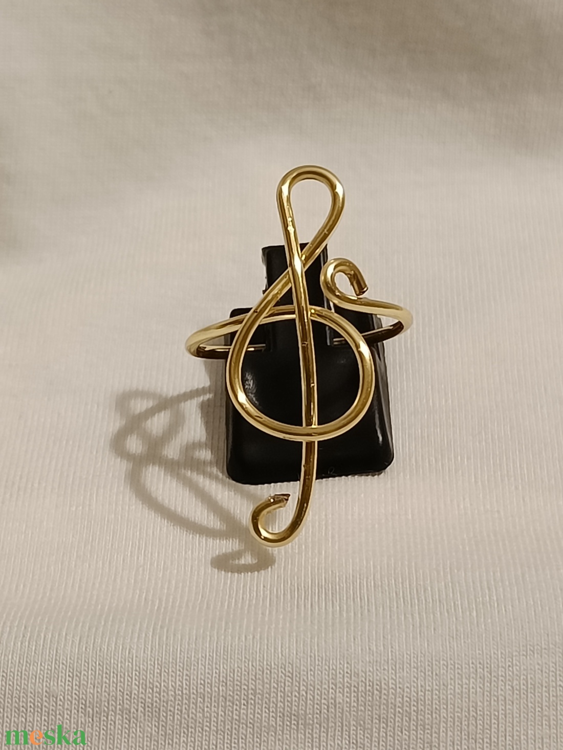 Violinkulcs gyűrű - ékszer - gyűrű - fonódó gyűrű - Meska.hu