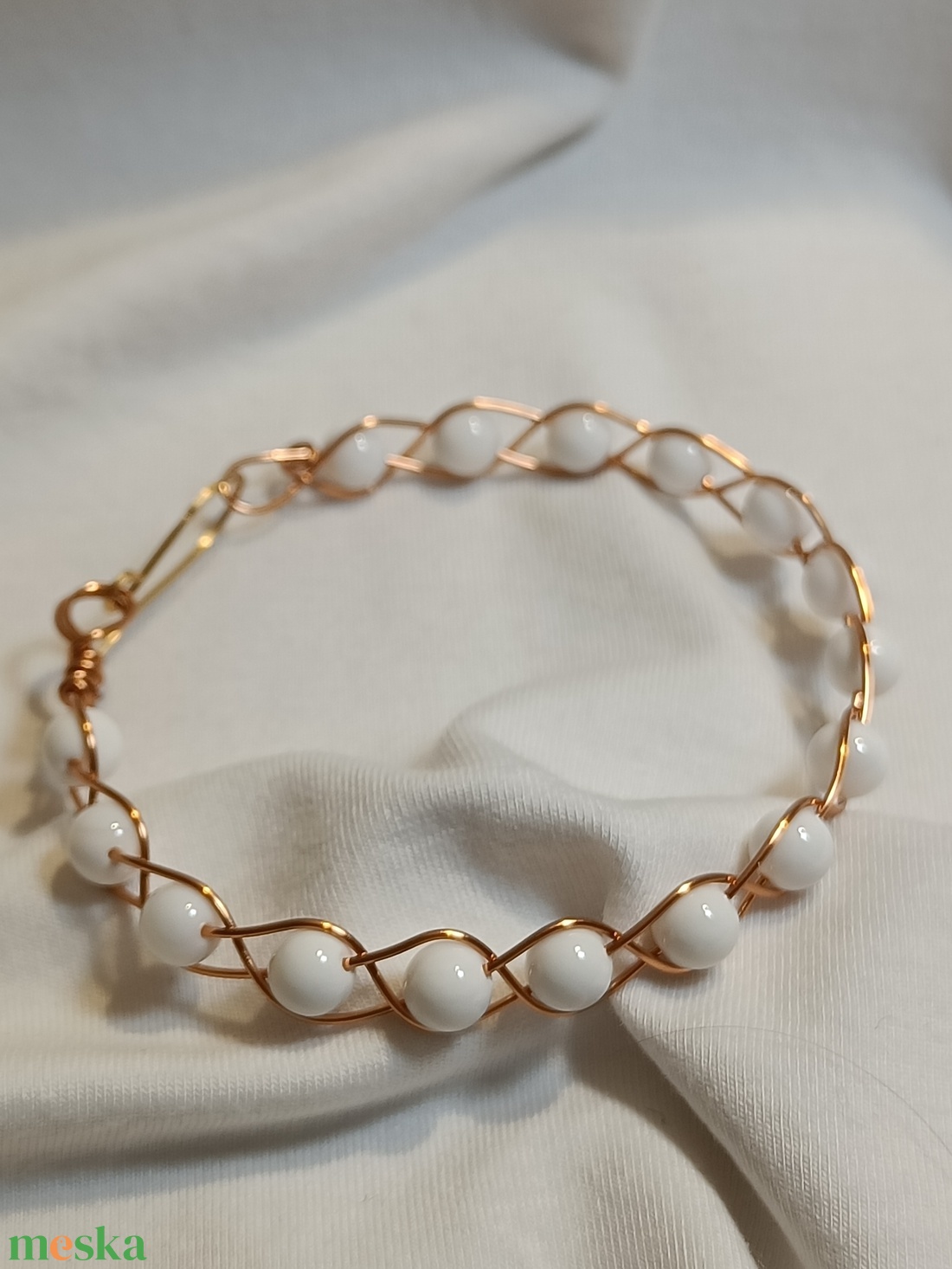 Kagyló karperec - ékszer - karkötő - lánc karkötő - Meska.hu