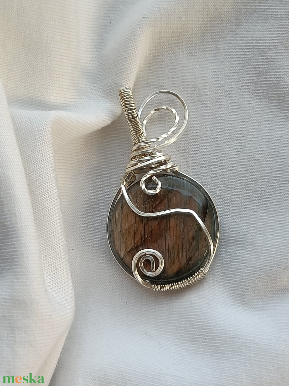 Labradorit medál - ékszer - nyaklánc - medál - Meska.hu