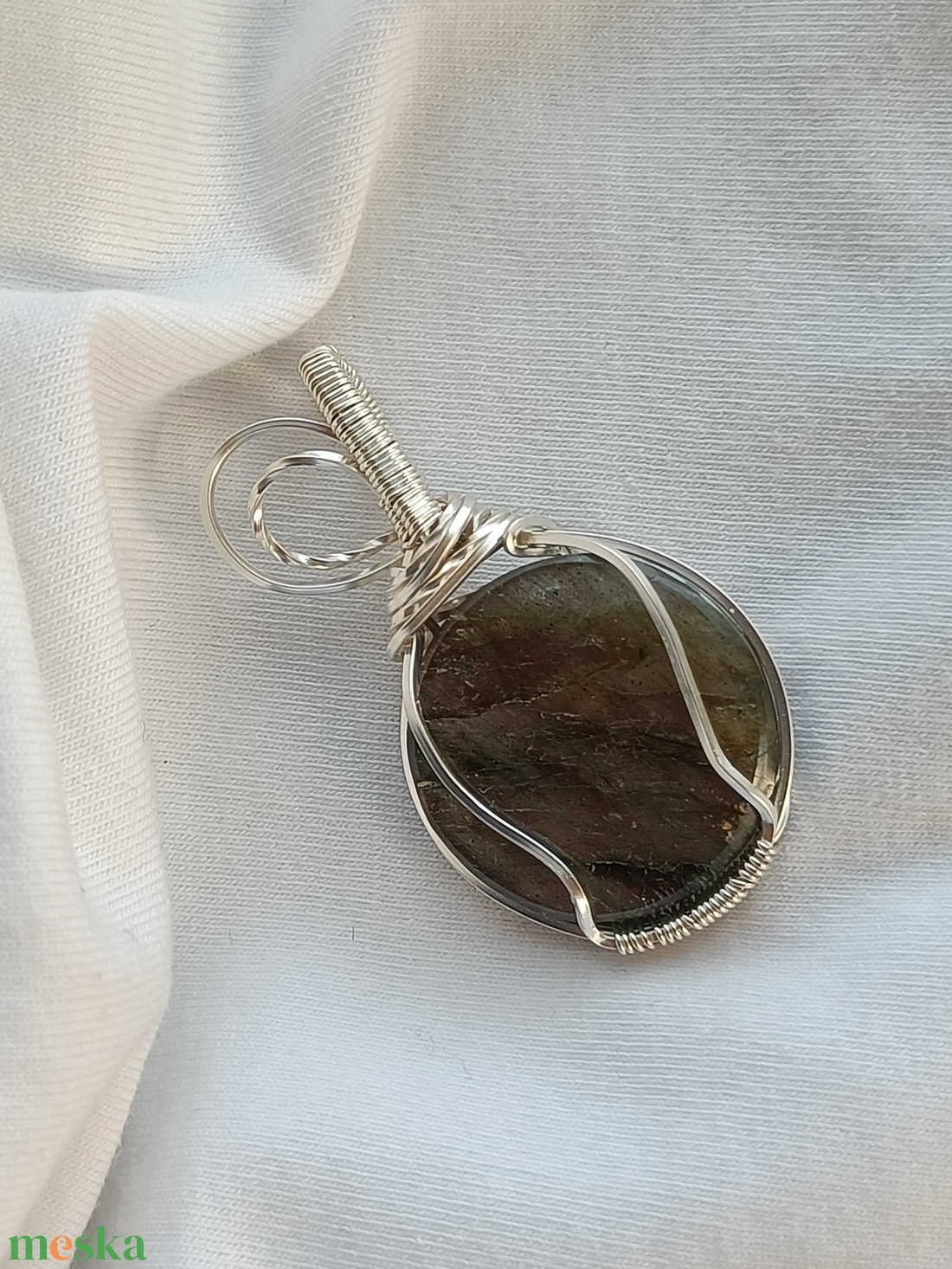 Labradorit medál - ékszer - nyaklánc - medál - Meska.hu