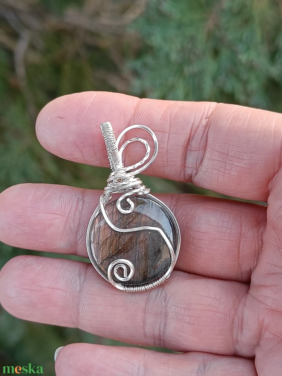 Labradorit medál - ékszer - nyaklánc - medál - Meska.hu