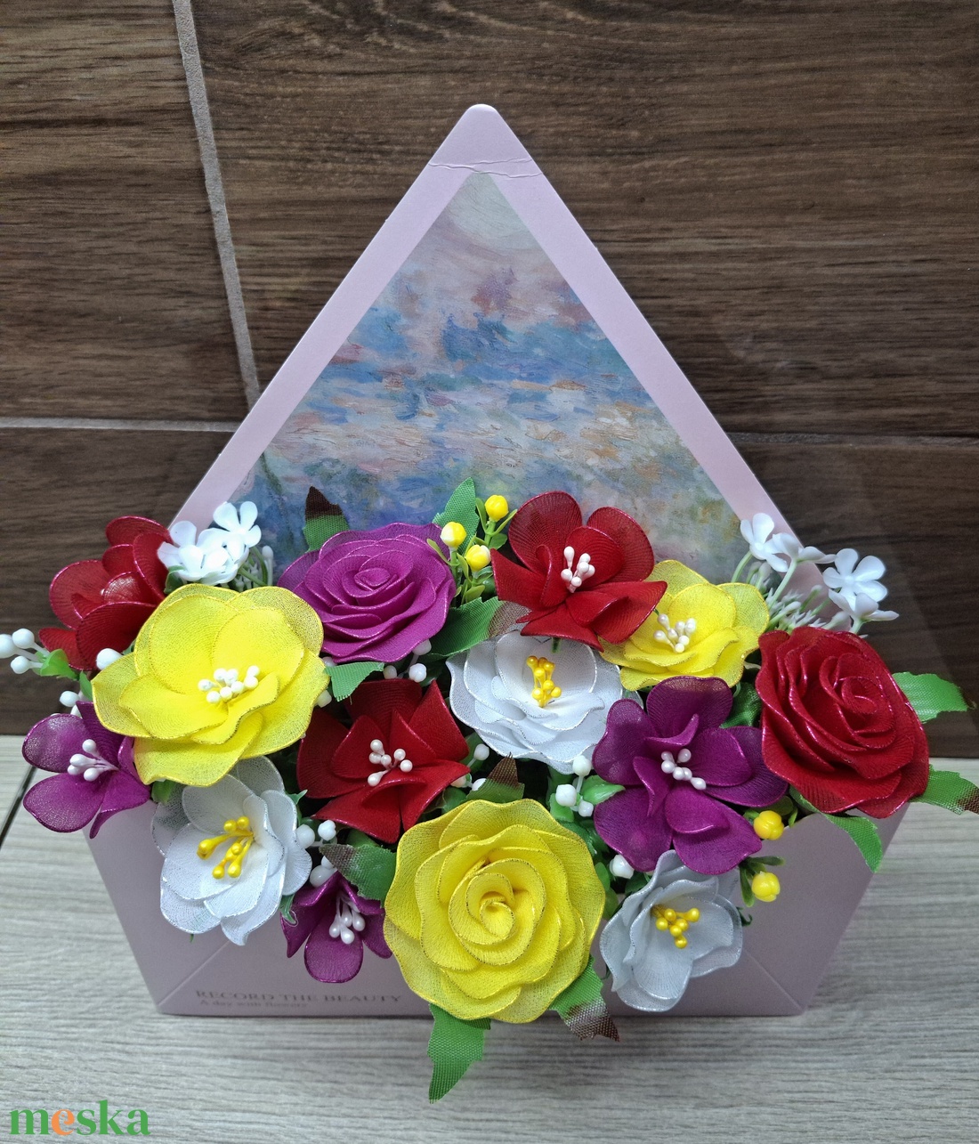 Örök virágcsokor  - otthon & életmód - virágdekoráció - virágok - virágcsokor - Meska.hu